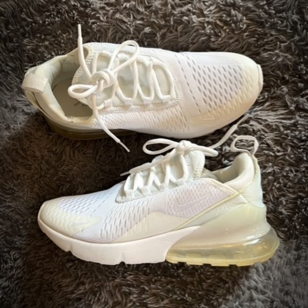 Nike Air Max 270 in All White (rare color combo)